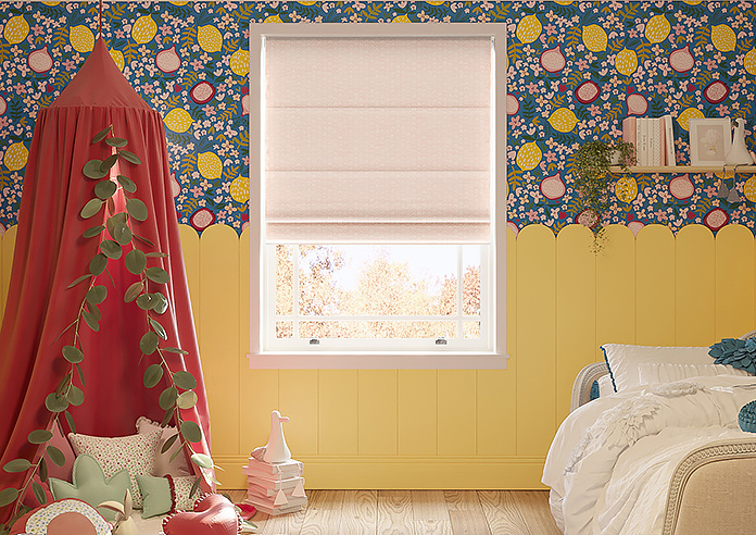 Rolling Hills Velvet, Pink - Roman Blind - Image 3